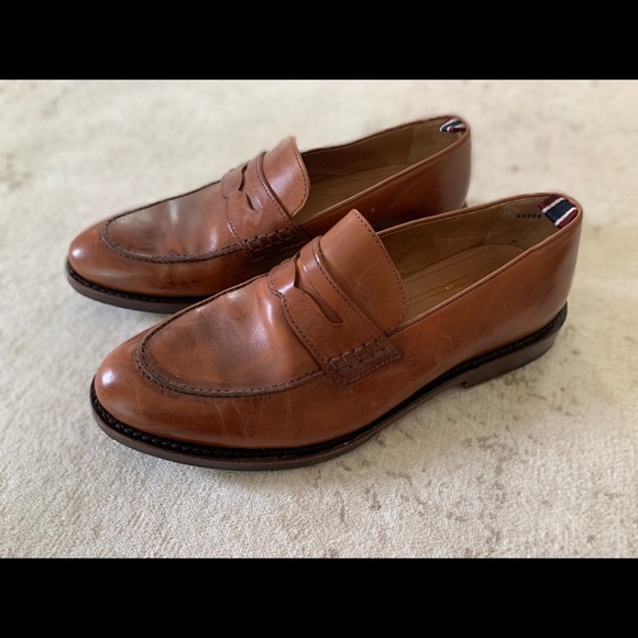 oar stripe penny loafers